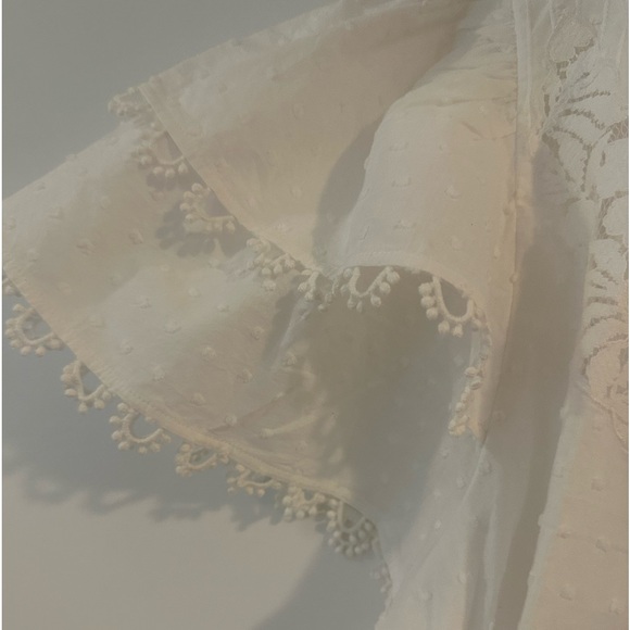 Farm Rio Off-White Ruffle Blouse - Picture 4 of 6